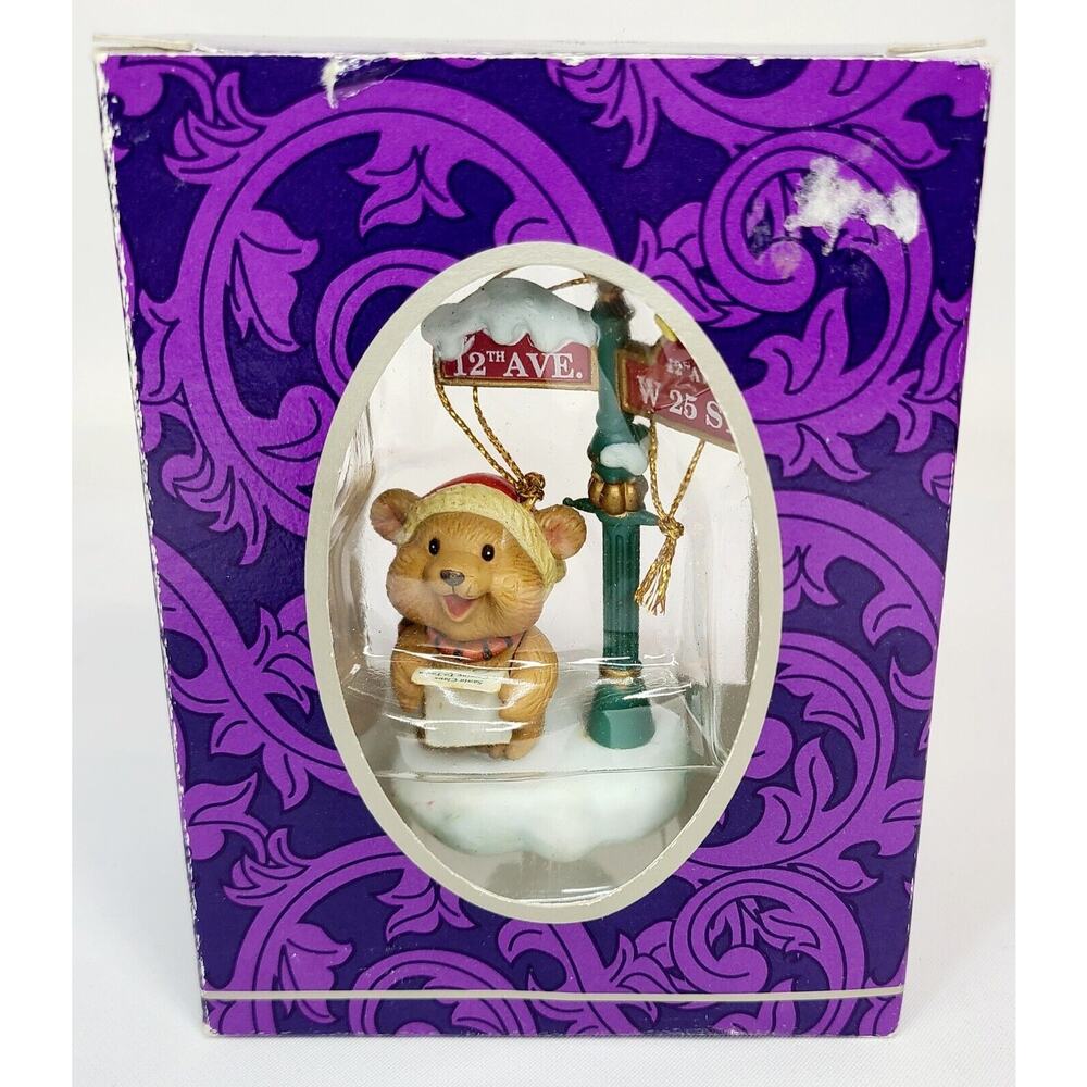 Mistletoe Magic Vintage Caroling Bear 12th Ave & W 25th St Christmas Ornament